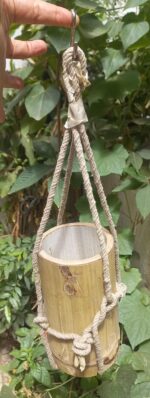 UNPOLISHED BAMBOO PLANTER