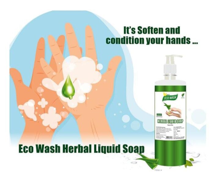 ECO WASH HERBAL LIQUID SOAP AloeVera (500ml) - Image 2