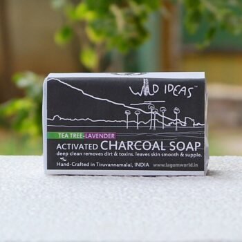Wild Ideas Activated  Charcoal with Lavender and Tea Tree Soap-100g
