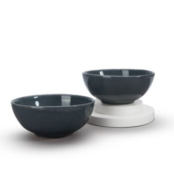 EARTH TATVA PASHAN RECYCLED CERAMIC BOWLS  SET OF -2