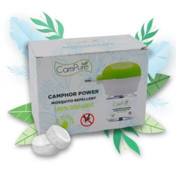 CAMPURE :-CAMPHOR POWER MOSQUITO REPELLENT WITH MACHINE