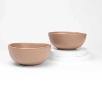 EARTH TATVA FIRE RECYCLED CERAMIC BOWLS SET OF -2
