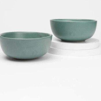 EARTH TATVA HERB  RECYCLED CERAMIC BOWLS SET OF -2
