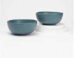 EARTH TATVA OCEAN RECYCLED CERAMIC BOWLS SET OF -2