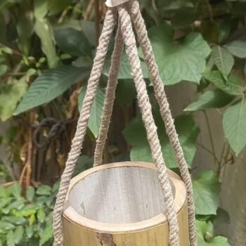 UNPOLISHED BAMBOO PLANTER