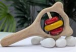 Neem Wood Mickey Head Rattle