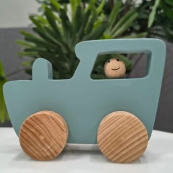 Wooden Push Toy Engine