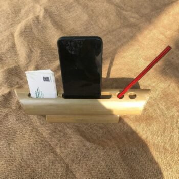 BAMBOO SPEAKER WITH ORGANISER