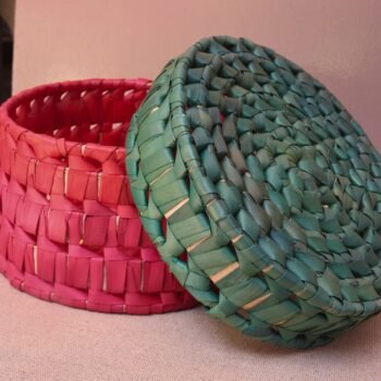 PALM LEAF BOX (ROUND)