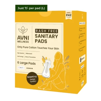 RASHFREE,ULTRATHIN SANITARY PADS (PACK OF 6)