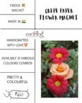 CREPE PAPER FLOWER MAGNET
